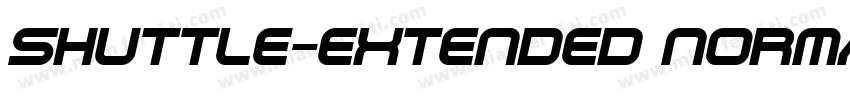 Shuttle-Extended Normal字体转换